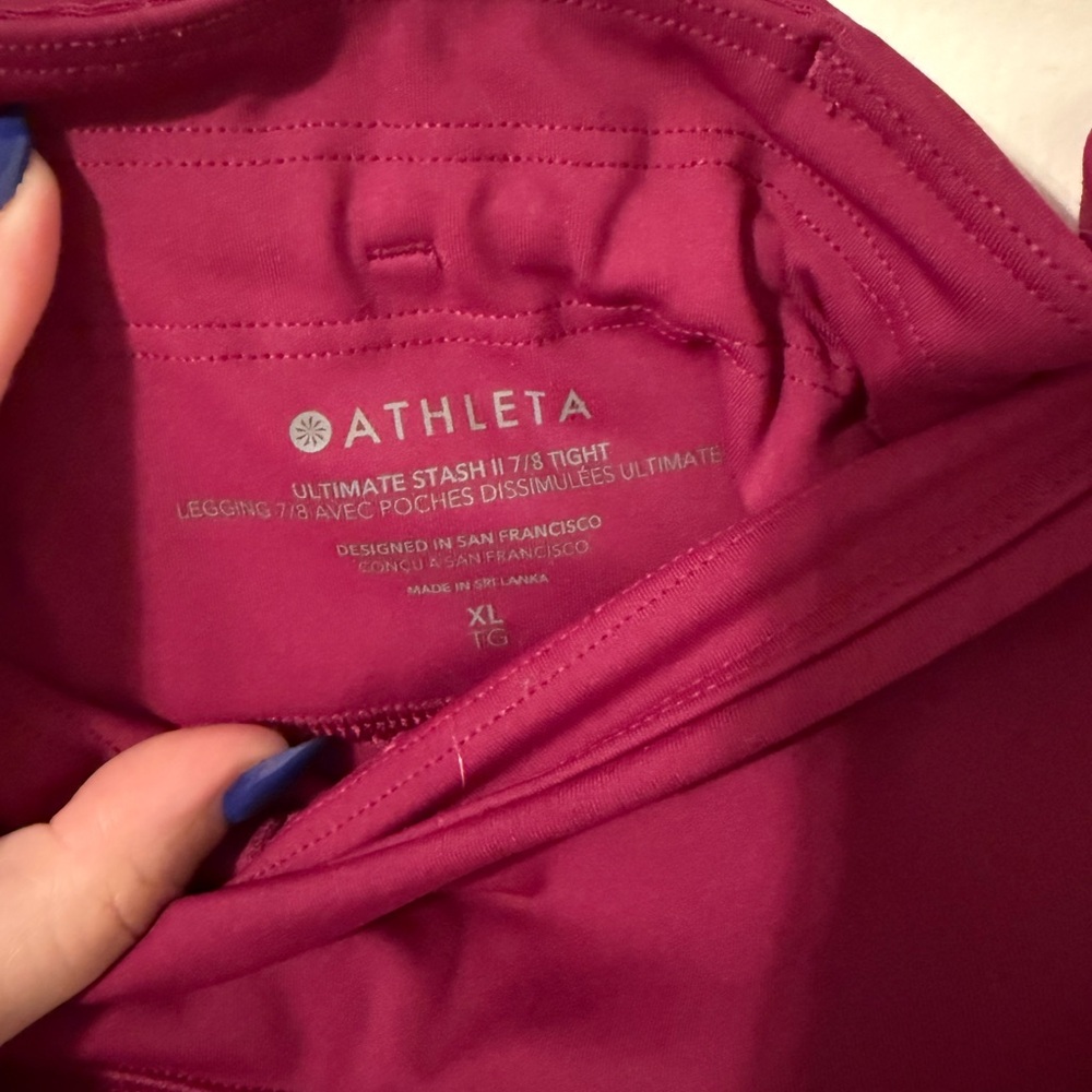 Athleta ultimate tights 7/8 size XL